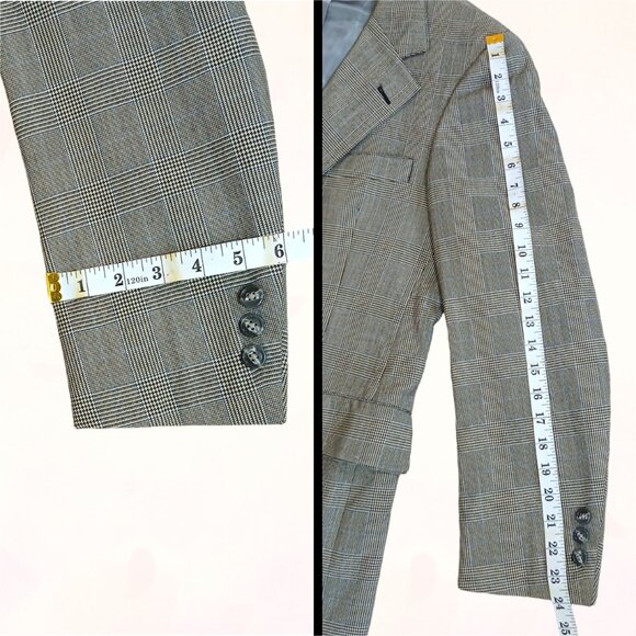 Hart Schaffner Marx Baskin Classic Pure Virgin Wool Men 3Piece Plaid Blazer Suit - Picture 7 of 16